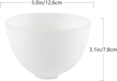 EXCEART Face Mask Mixing Bowl Set - 3Pcs Silicone Bowls for DIY Facial Mask Mixing