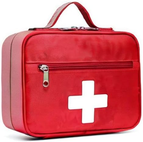 Gatycallaty Empty First Aid Bag - Medium Emergency Treatment Medical Multi-Pocket for Home Office Car Traveling Hiking