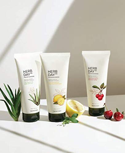 The Face Shop Herb Day 365 Master Blending Cleansing Foam - Lemon & Grapefruit, 5.7 Fl Oz, Skin Residues Removal