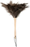 Superio Ostrich Feather Duster: Fluffy Dust Remover with Wooden Handle, Reusable for Home Cleaning