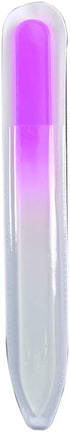 SIUSIO Set of 20 Professional Crystal Glass Nail Files, Gradient Rainbow Color for Nail Polishing (Pink, Purple)