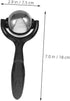 Set 2pcs, Massage Ball Roller Stainless Steel Handheld Muscle Massage Tool with Handle, Black Manual Roller for Back