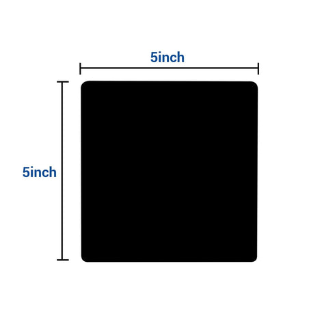 Dental Soft Splint, 5 Sheets 3 mm Dental Lab Thermoforming Material for Vacuum Forming Machine (Square, Black)