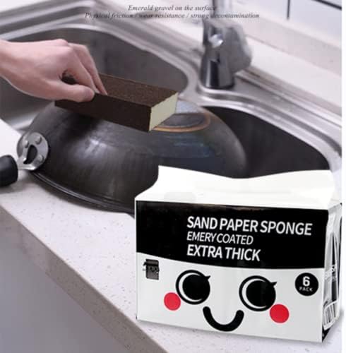 6pcs/lot Magic Cleaning Sponge, Carborundum Sponge Brush, Nano Sponge Washing Tool, 3.94 * 2.76 * 0.98in