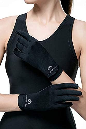 COPPER HEAL Copper Compression Gloves, Pair for Men and Women, Full Finger Compression Gloves