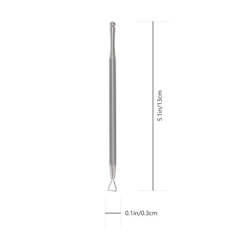 LALAFINA 8 Pcs Cuticle Triangular Cuticle Peller Stainless Steel Nail Gel Remover Nail Art Scraper Nail Cleaner Trimmer Cuticle Cutter Cuticle Care Dead Skin Remover Tool Nail Polish
