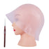 Highlight Caps with Coloring Hair Hook, 2 Packs of Frosting Coloring Cap, Professional Salon Silicone Hairdressing Tools