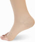 Leotruny Women Men 20-30 mmHg Support Open-Toe Thigh High Compression Stockings, C01-Beige, X-Large (1 Pair)