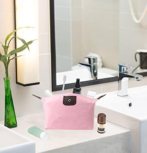 YAODHAOD Makeup Bag Bulk Toiletry Pouch - Waterproof Cosmetic Storage Bags with Zipper (9 Colors)