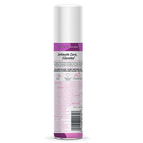 Summers 2 (Pack 5) Eve Island Splash Feminine Freshening Spray, Daily Intimate Deodorant, Neutralizes Odor, pH