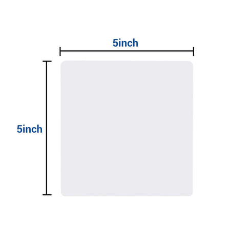 Dental Soft Splint, 5 Sheets 3 mm Thermoforming Material for Vacuum Forming Machine, 5'' x 5'' (Square, White)