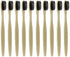 UCCKEYI 40-Pack 7in Black Bamboo Toothbrushes, Medium Bristles, Eco-Friendly & Biodegradable for Adults, Travel