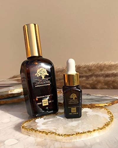 Moroccan Argan Oil 100ml Leave in Treatment & Conditioner for Face and Body - Anti Aging, Anti Wrinkle