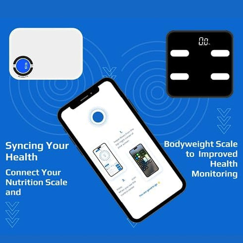 Pro Black Smart Scale - Easy-to-Use Digital Bathroom Scale with 13 Body Composition Analyzer and Bluetooth Fitness App