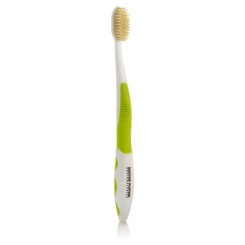 MOUTHWATCHERS Soft Flossing Manual Toothbrush for Adults, Green, Ultra Clean, Good for
