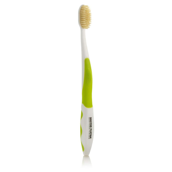 MOUTHWATCHERS Soft Flossing Manual Toothbrush for Adults, Green, Ultra Clean, Good for