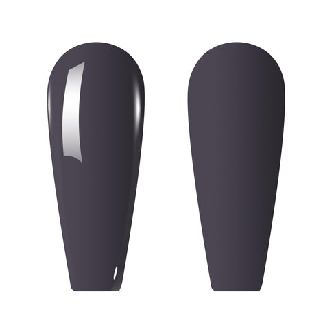 Vishine Gelpolish Lacquer Dark Grey, Soak Off UV LED Nail Polish, Professional Manicure, 1538