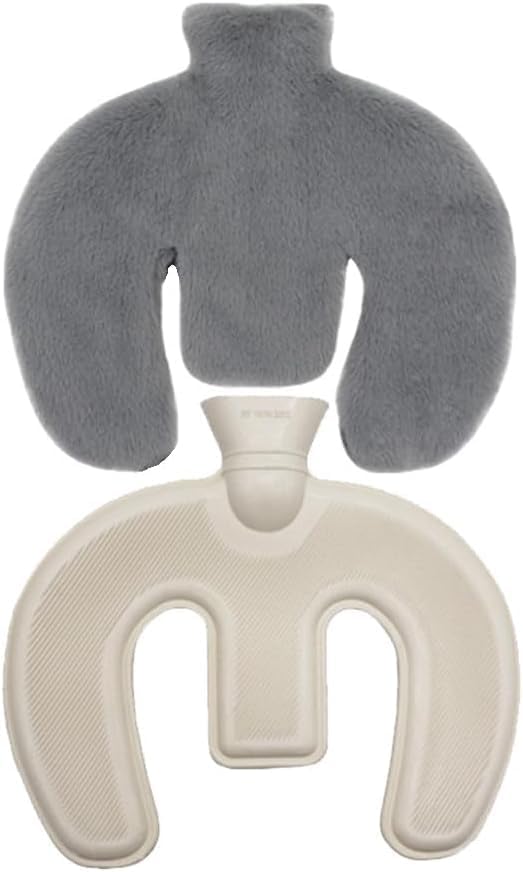 Sepnefi U Shaped Hot Water Bottle, Neck and Shoulder Hot Water Bottle,1L Hot