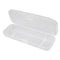 White Transparent Shaving Box, Razor Protector Plastic Cover Container for Manual Razor Storage
