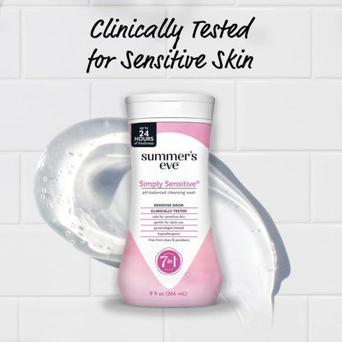 Summer's 9 oz (Pack 2) Eve Simply Sensitive Cleansing Wash for Sensitive Skin
