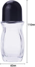 Wresty Roll On Glass Bottles for Essential Oils, 2 Pcs Empty Deodorant Containers Roller Ball Bottles (50ml/1.69Oz)