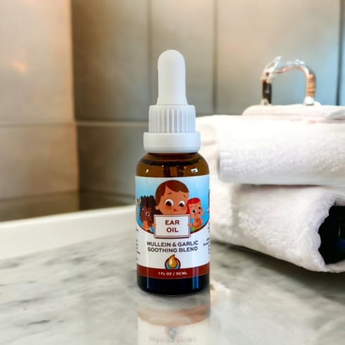Punkin Butt Baby Ear Oil | Organic Garlic, Mullein, Calendula Ear Drops for Infants (1 oz)