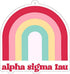 Alpha Sigma Tau Rainbow Air Freshener, 2/Pack, Flowers & Sunshine Scent
