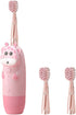 MAGICLULU Electric Toothbrush Set 4pcs Pink Deer Sonic Vibrations USB Rechargeable Gentle