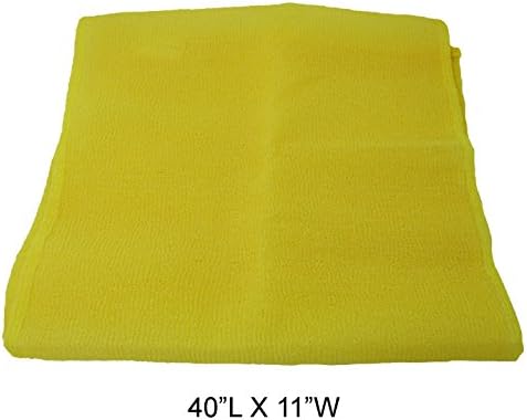 Missamé Nylon Back Towel Scrubber - Bath and Shower Wash Cloth for Smooth Beautiful Skin (1-Pack)