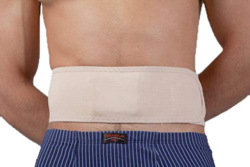 Umbilical Ventral Belt Hernia Reduction Binder with Navel Pad, Abdominal Support for Men and Women
