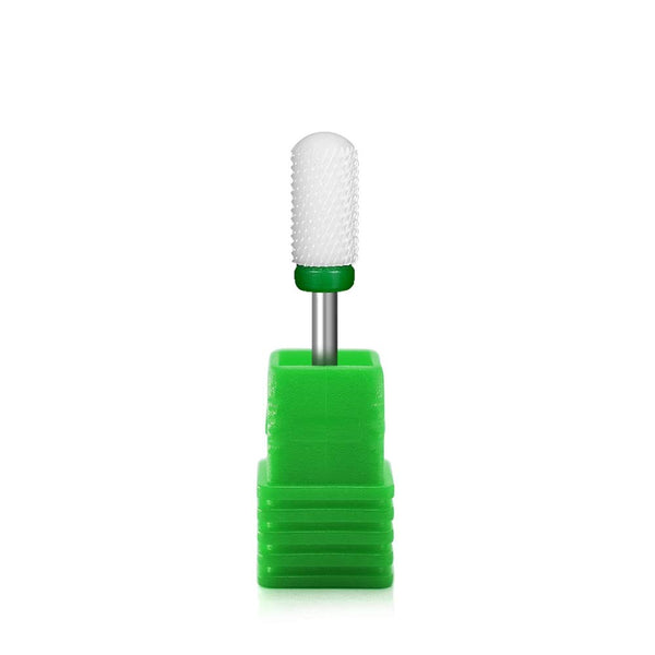 Round Head Ceramic Nail Drill Bit for Electric Nail Drill, Green Coarse