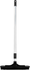 Extendable Salon Broom, ForPro Professional Collection Non-Scratch Rubber Bristles, Aluminum Handle Adjustable to