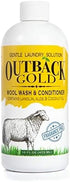 Outback Gold Wool Wash, Natural Plant Based Liquid Laundry Detergent, Fragrance Free, 16 Fl Oz