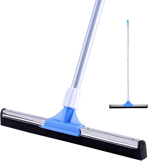 Floor Squeegee for Concrete - 50" Heavy Duty Foam Water Wiper for Garage, Shower, Kitchen & Pet Hair