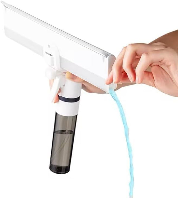 3 in 1 Professional Window Cleaner, Squeegee with Water Sprayer & Waste Water Collection Tank for Glass Cleaning