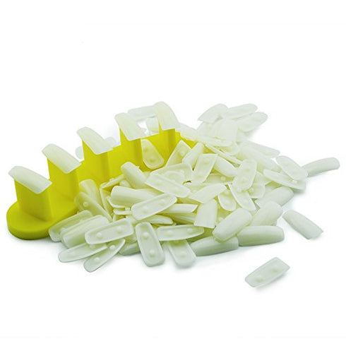 KADS 1 Set Dismountable Practice Removable Nail Training Holder + 100pcs Nail Tips, Salon Manicure