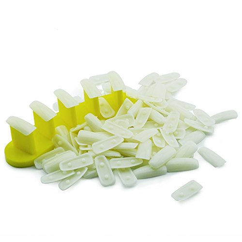KADS 1 Set Dismountable Practice Removable Nail Training Holder + 100pcs Nail Tips, Salon Manicure