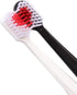 2Pcs Black and White Heart Shaped Toothbrushes, Eco-Friendly Nano Manual Dental Care Brushes, One Size
