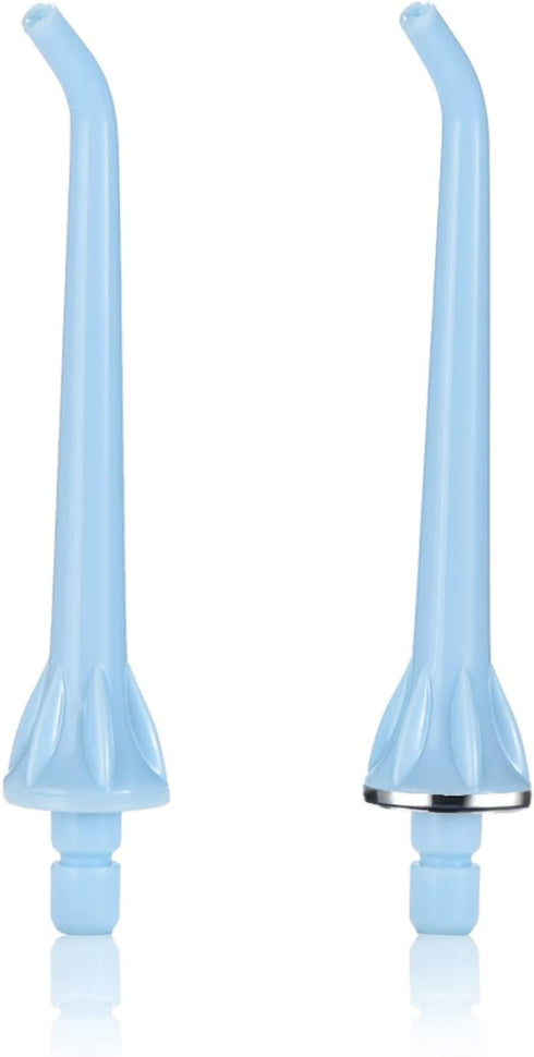Tovendor Replacement Tips for TOVENDOR Electric Water Flosser (F5020D), 2PCS Dental Oral Irrigator Nozzle (Light Blue)