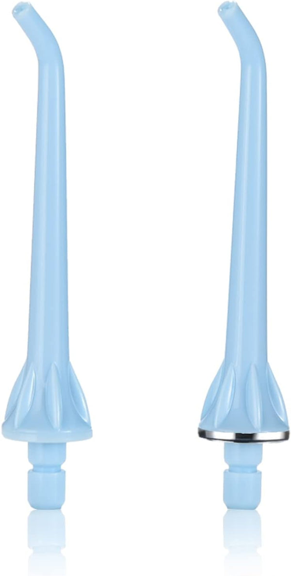 Tovendor Replacement Tips for TOVENDOR Electric Water Flosser (F5020D), 2PCS Dental Oral Irrigator Nozzle (Light Blue)