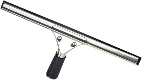 45cm Grip Glass Squeegee for Window Cleaning - Stainless Steel All Purpose Squeegee with Non-Slip Handle