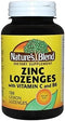 Nature's Blend Zinc Lozenges + Vitamin C & B6,120 Lemon Lozenges (Pack of 2)