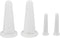 Juroicessry 4Pcs Transparent Massage Cupping Set Silicone Mini Facial Cups Face Massager Helper