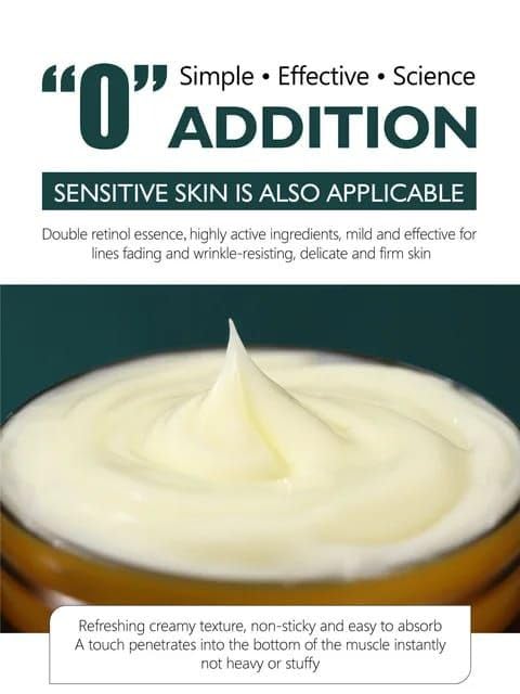 Retinol Cream for Face - Day and Night Moisturizer with Vitamin E, Hyaluronic Acid, Collagen for Anti-Aging, 1.7 Fl OZ