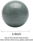 BRABUD 1.4'' Blackish Green Marble Chinese Baoding Health Stress Exercise Balls with Bag BSWQ001