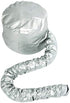 Portable Soft Hair Drying Bonnet with Adjustable Attachment for Hand Held Hair Dryer, Silver