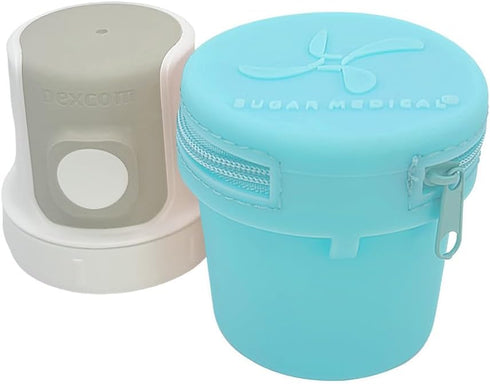 Sugar Medical Travel Protective Case for Dexcom G7, Diabetic Care Products, Cover to Protect Dexcom G7 (Aqua)