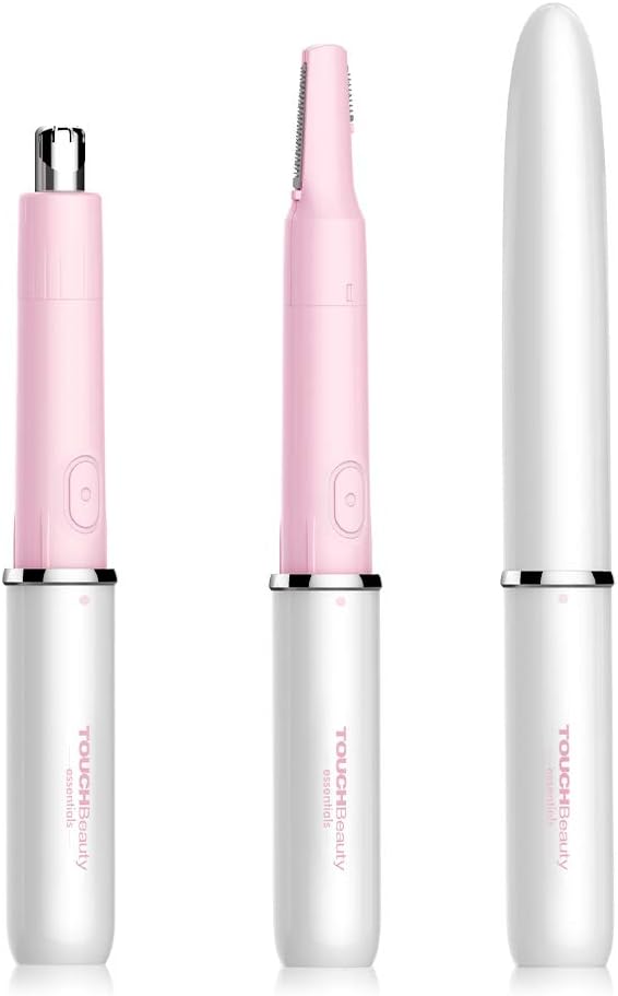 TOUCHBeauty Hair Trimmer for Face, Eyebrow, Nose, Ear, Body Hair Trimming, Battery Powered TB-1458