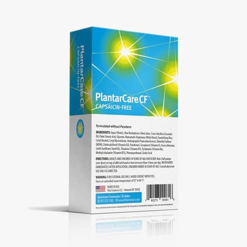 Vita Sciences PlantarCare CF, Fast Acting Cream for Plantar Area, Capsaicin-Free Formula