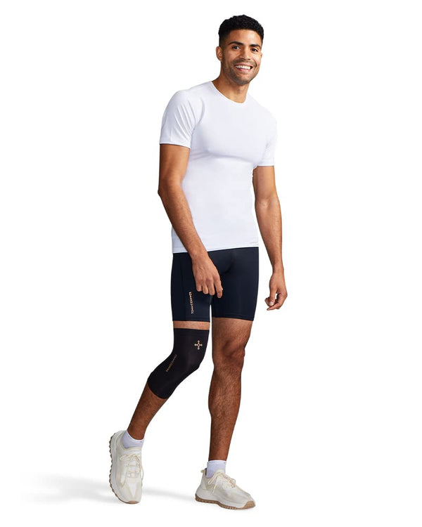 Tommie Copper Unisex Core Compression Knee Sleeve - Black - 3X-Large